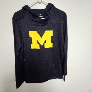 Fanatics NCAA Michigan Wolverines Hoodie Pullover Sweatshirt Women's Sz XL EUC